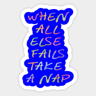 Take a Nap Sticker